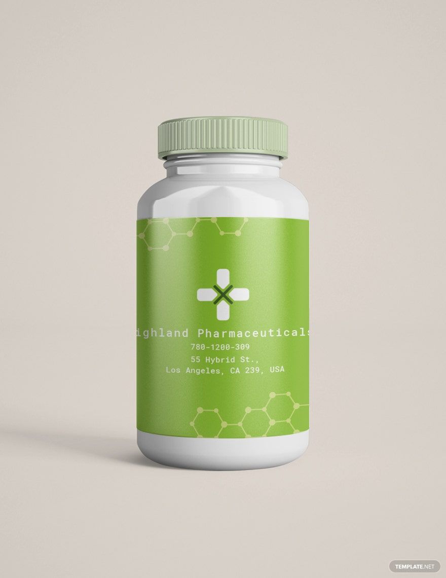 80 Pill Bottle Label Templates 1