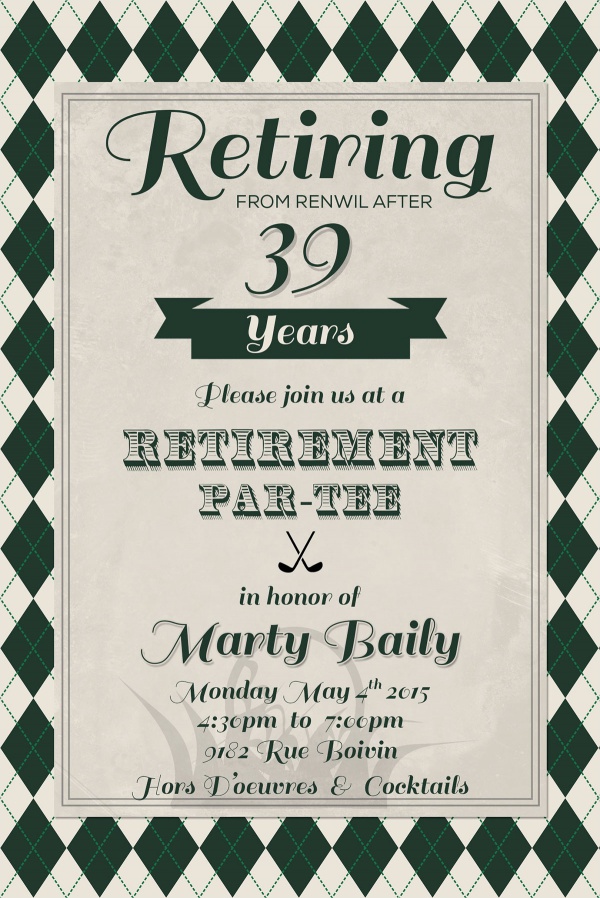 80 Retirement Party Invitations Templates Ideas 44