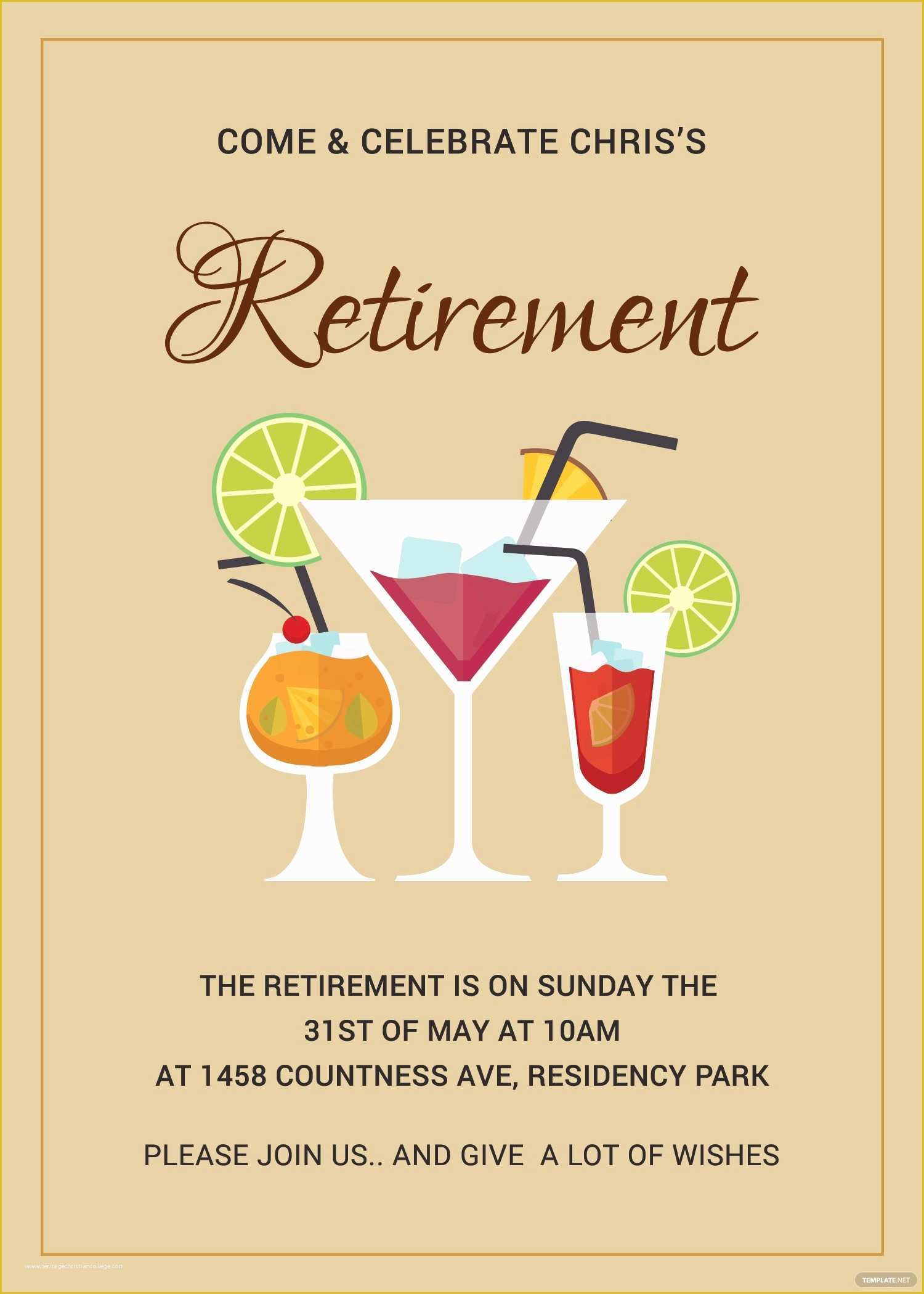 80 Retirement Party Invitations Templates Ideas 47