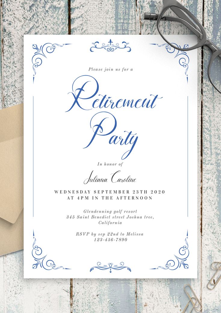 80 Retirement Party Invitations Templates Ideas 54