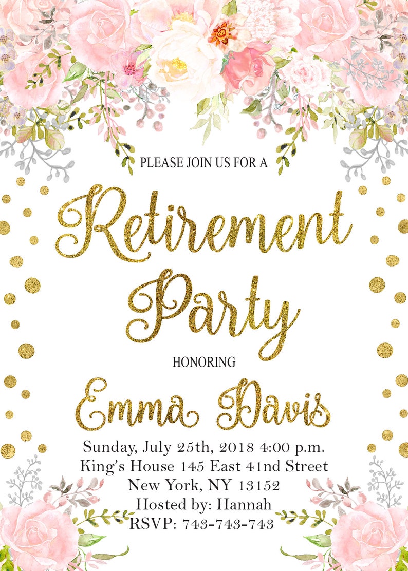 80 Retirement Party Invitations Templates Ideas 74