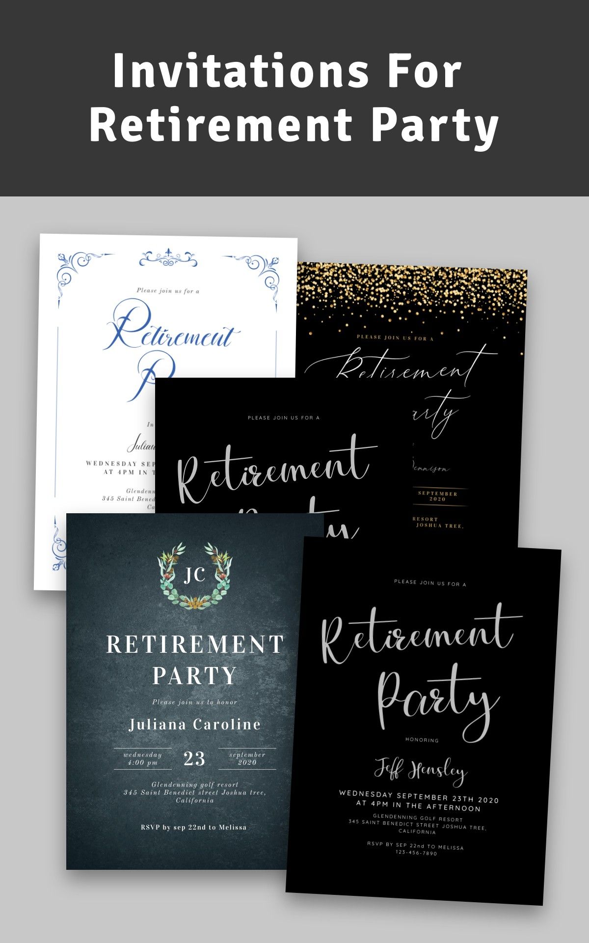 80 Retirement Party Invitations Templates Ideas 75