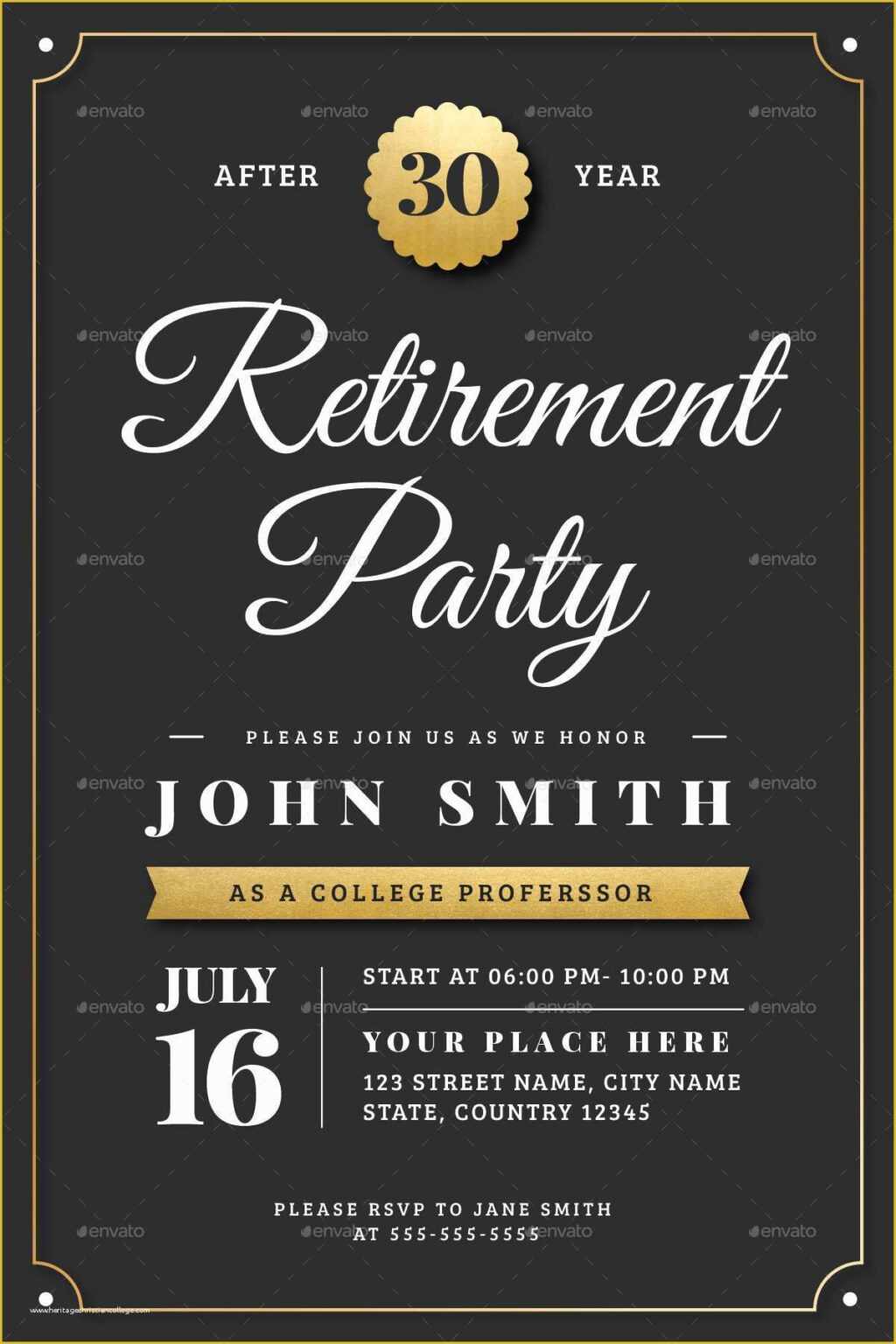 80 Retirement Party Invitations Templates Ideas 79