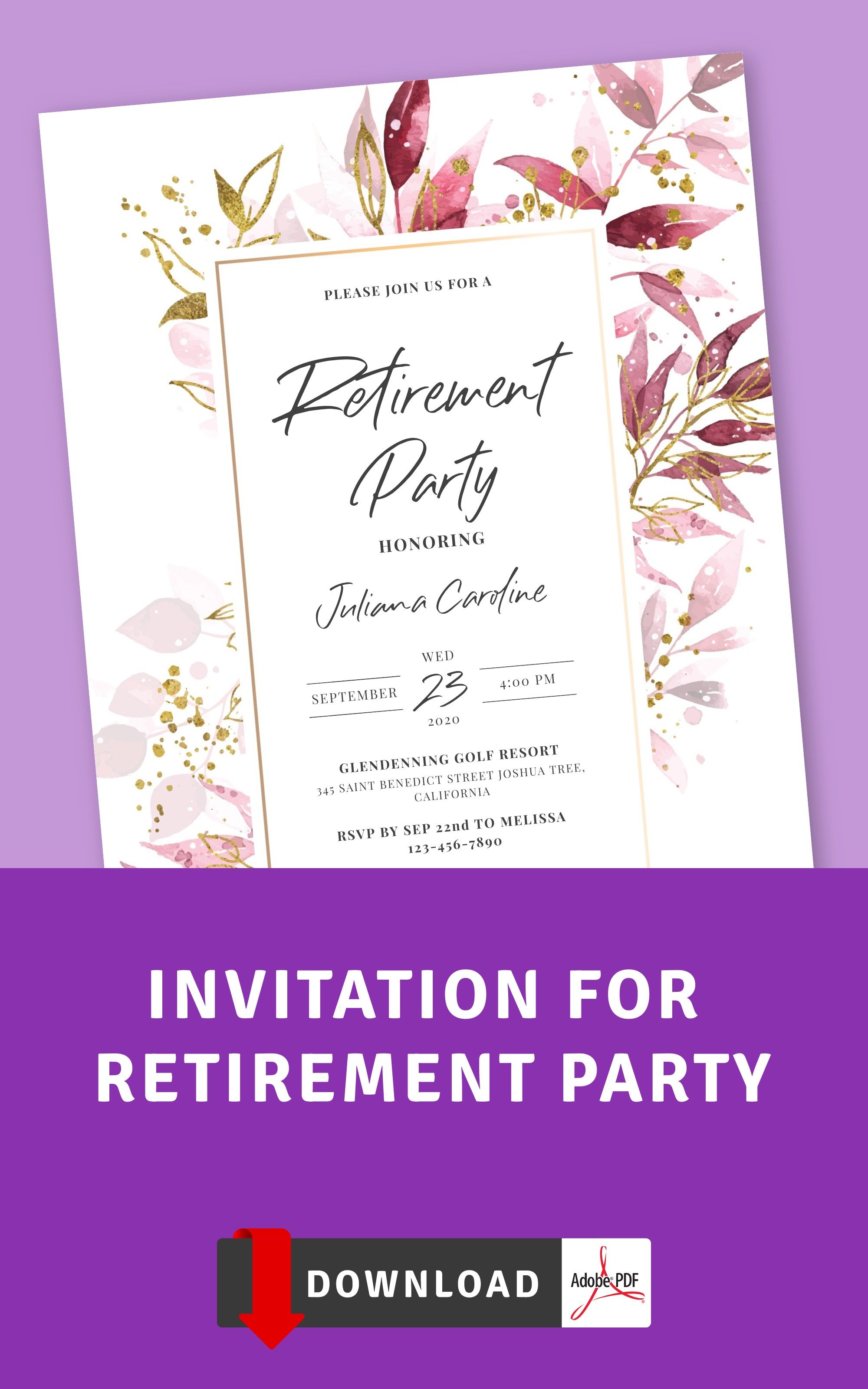 80 Retirement Party Invitations Templates Ideas 81