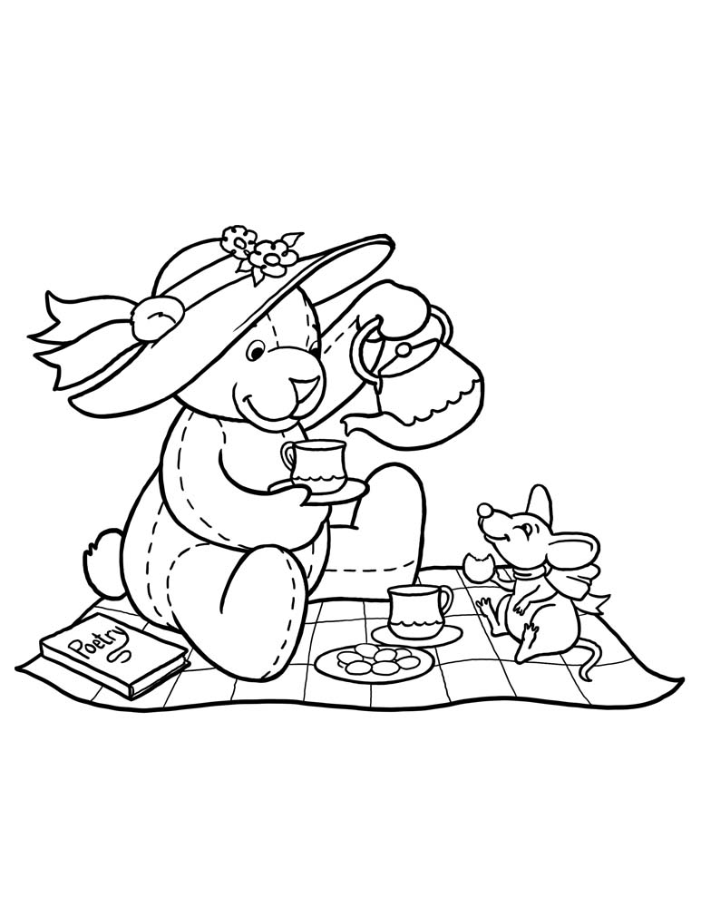 Best 40 Picnic Coloring Pages For Kids Ideas 34