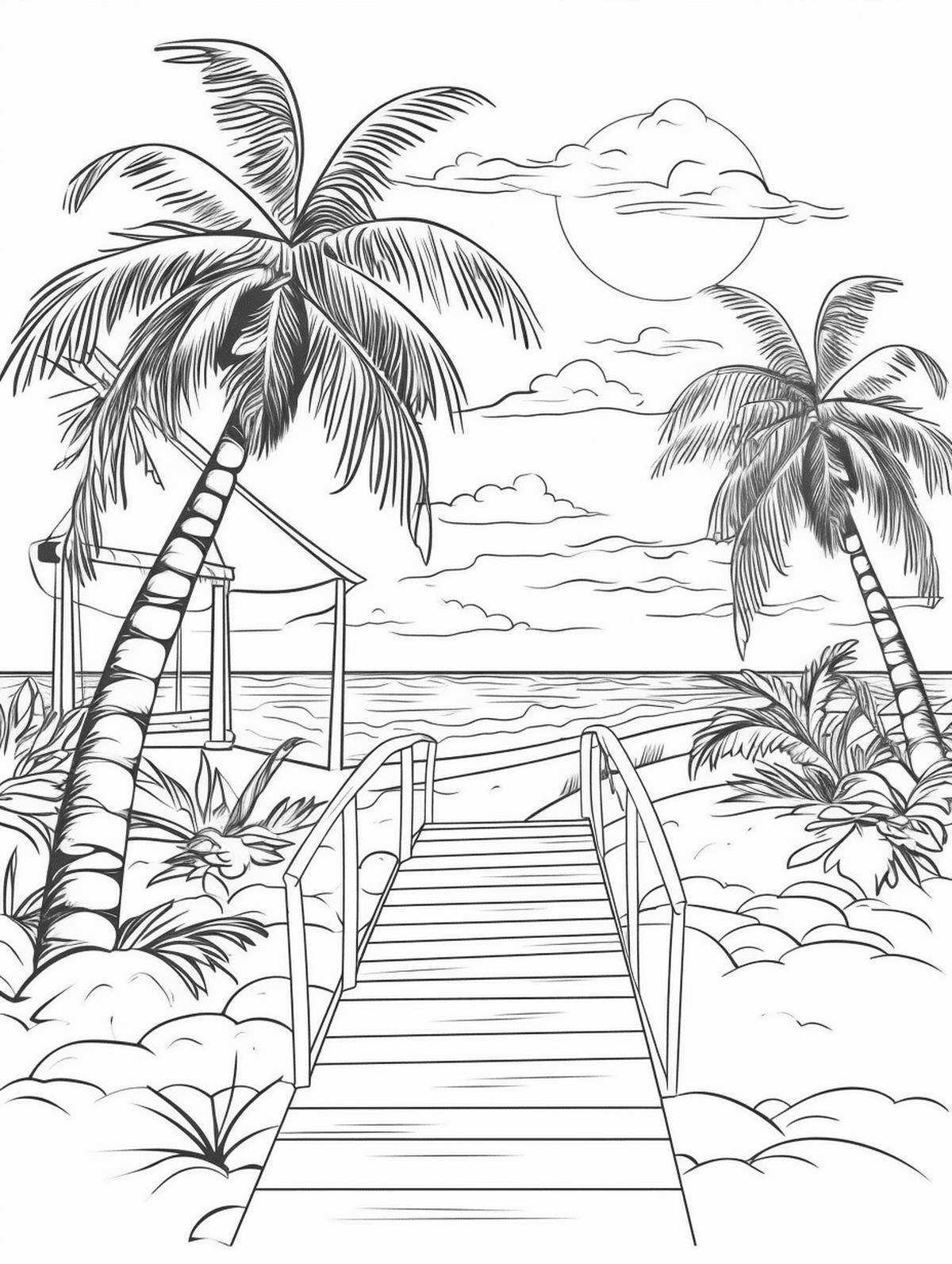 Best 40 Adult Coloring Pages Beach House Ideas 5