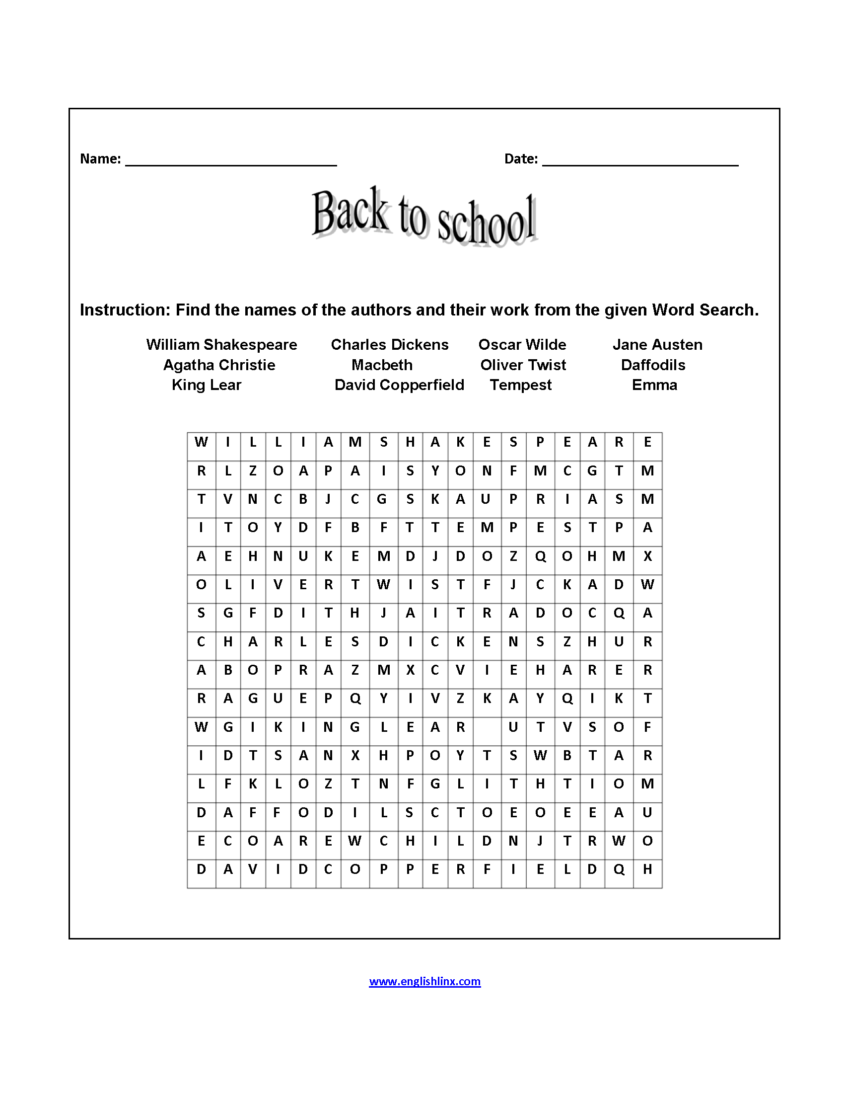 Best 40 Back To School Worksheets For Teens Ideas 4