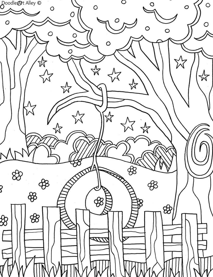 Best 40 Summer Drawings Doodles Coloring Pages Ideas 12