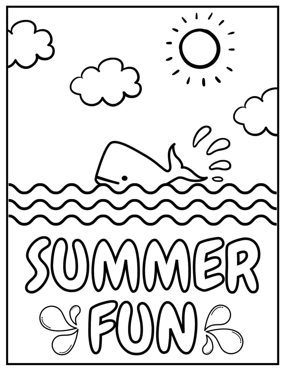 Best 40 Summer Drawings Doodles Coloring Pages Ideas 26