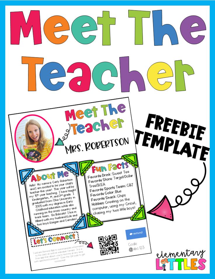 Best 50 Meet The Teacher Template Printable Ideas 14