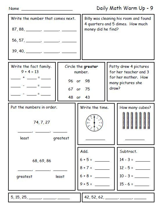 21 2Nd Grade Daily Worksheets