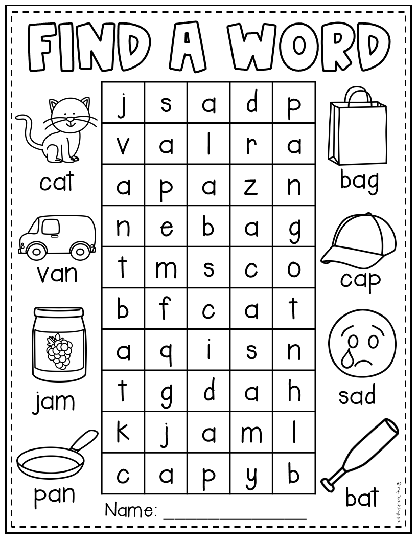 21 Worksheets For Kindergarten Puzzle