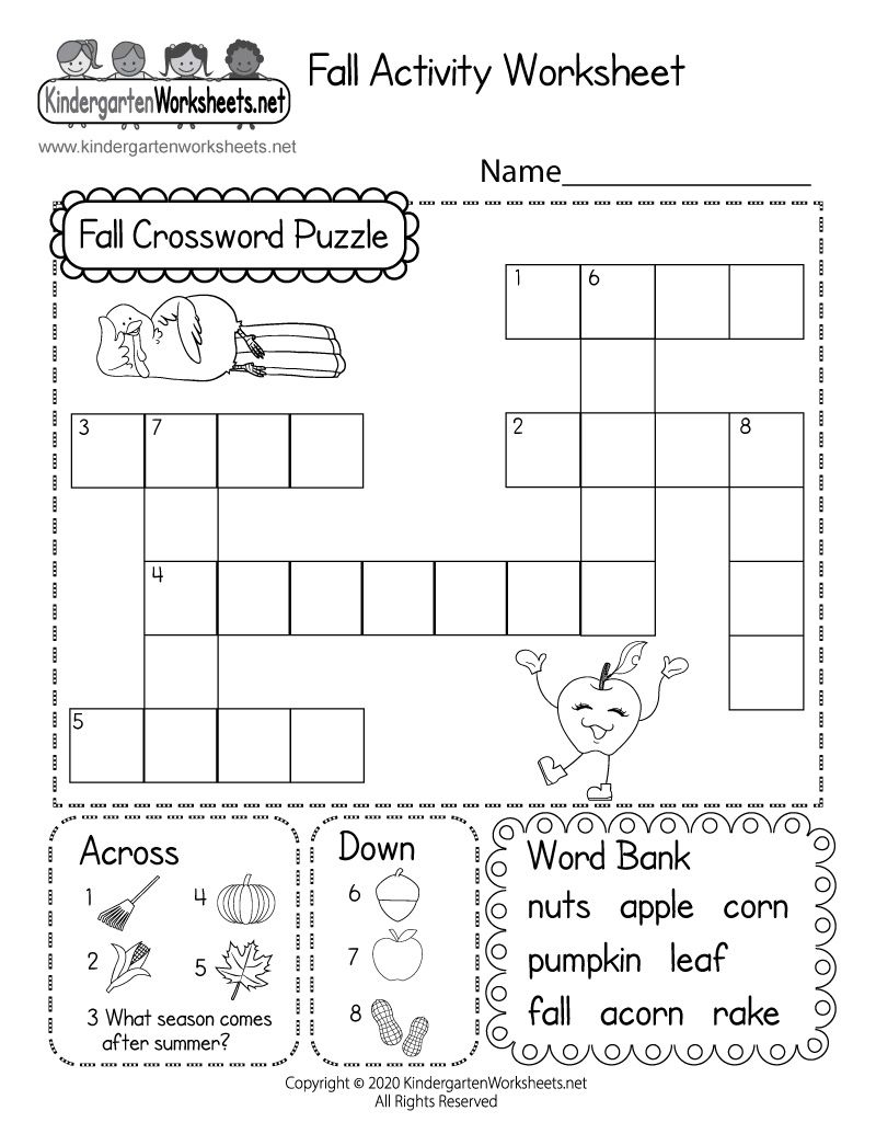 21 Worksheets For Kindergarten Puzzle