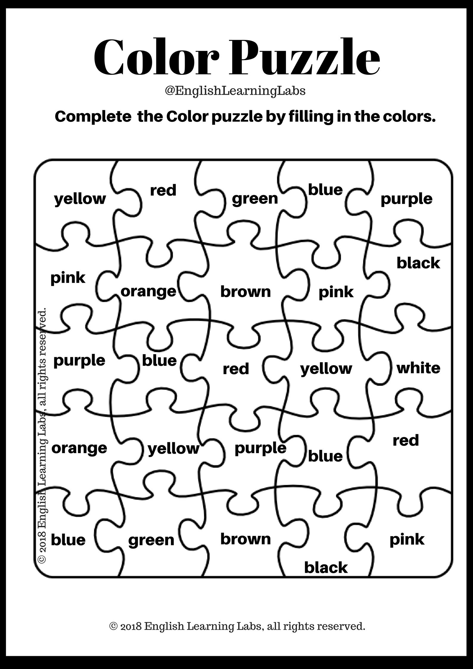 21 Worksheets For Kindergarten Puzzle